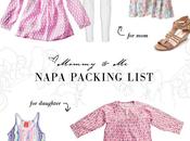 MOMMY Napa Packing List