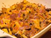 Turkey Sausage, Mushroom Potato Gratin