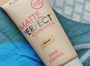 Matte Perfect Shine Control Foundation Natural Review,Swatch