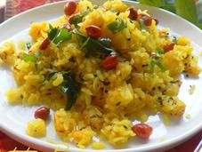 Batata Poha Classic Brunch Specialty Flattened Rice Potatoes from Maharashtra