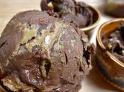 Dark Chocolate Cream with Pistachio Caramel Swirls