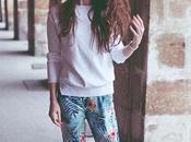 Style Tropical Print Trousers