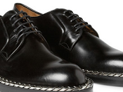 Chain's Still Rattling: Simons Chain-Trimmed Leather Derby Shoes