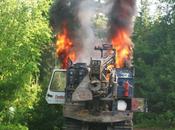 Fracking Equipment Ablaze Elsipogtog