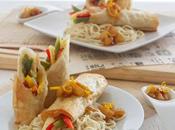 Thai Vegetable Wraps with Sticky Pineapple Salsa