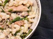 Tuna Flageolet Bean Salad with Garlic Scapes