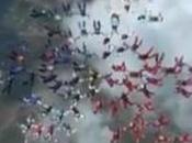 Watch: Female Skydivers Free Fall Record