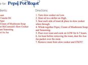Recipe: Pepsi Roast