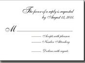 Types Wedding RSVP Card Wording