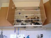 Handwash Dishes More Efficiently with Dish Draining Overhead Cabinet