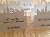 Chicago Skyline Wedding Placecards