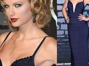 Star Fashion: Taylor Swift Herve Leger Long Dress