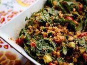 Recipe Re-Post Quinoa, Garbanzo Spinach Salad with Smoked Paprika Vinaigrette