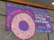 Students Diabetes Awareness Donut Eating Contest