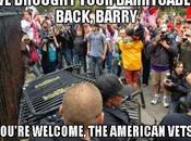 Brought Your Barrycades Back Barry- You're Welcome, American Vets- #1MVetMarch (Video)