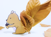 Make Squirrel from Cardboard Leaves 自制纸皮松鼠 纸皮松鼠教学