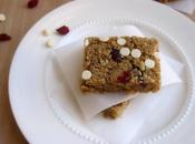 Chewy Granola Bars with Dried Cranberries, Yogurt Chips Blueberry Flaxseed