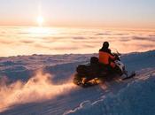 Driving Snowmobiles Favorite Winter Activities Lapland