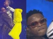 Human Tems Reacts Wizkid Trying Carry Stage (Video)