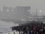 Marine Visitors Building Sand Castle