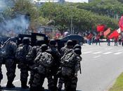 Brazil: Military Troops Attack People Protesting Reserve Auction