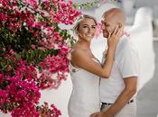 Intimate Destination Wedding Santorini with White Pink Florals│ Holly Karl
