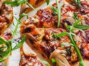Rustic Pizza Recipe With Garlic Mushrooms