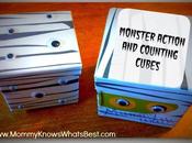 Kids Game: Monster Action Counting Cubes