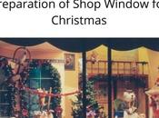 Preparation Shop Windows Christmas