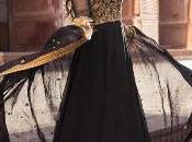 Black Scalloped Saree