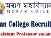 Moran College Recruitment 2022 Apply Assistant Professor Vacancy