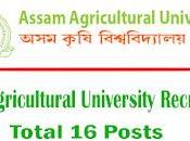 Assam Agricultural University Recruitment 2022 Vacancy Online Apply