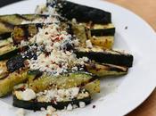 Grilled Zucchini Recipe with Feta Pepper Flakes