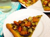 Virtual Vegan Potluck: Butternut Squash Pizza with Pesto Sauce Caramelized Onion