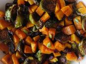 Roasted Butternut Squash Brussels Sprouts