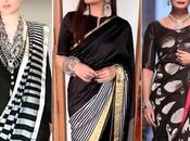 Tips Style Accessorize Black Saree Shaadi Season