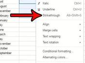 Remove Strikethrough Google Sheets