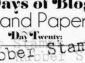 Days Blogging (D.I.Y. Paper Tips) Twenty: Rubber Stamps