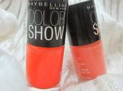 Maybelline Color Show Nail Paints: Coral Crush Orange Fix: Review/NOTD