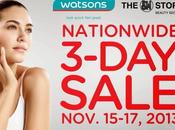 Watsons Nationwide 3-Day Sale: 15-17