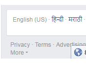 Change Language Facebook?