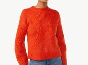 SAVE $31.00 Scoop Textured Cable Knit Sweater