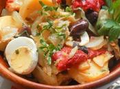 Portuguese Style Bacalhau Layered Salted Potato Stew from Brazil