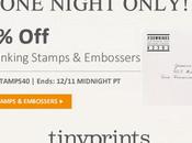 Tiny Prints Night Only Deal: Custom Stamps Embossers