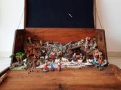 Christmas Nativity Diorama Ancient Steamer Trunk (part Restoration)