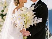 Elegant Fall Wedding Santorini with Gorgeous White Orchids Roses Blair Clayton