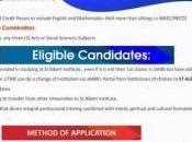 Albert Institute (UNIJOS Affiliate) Form 2021: Requirements