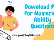 Download Numerical Ability Questions