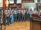 President Meets Lankan Scouts Participating World Scout Jamboree