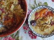 Peach, Cherry Almond Crumble